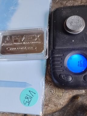 APMEX Silver Bar with Protective Case + Silver Coinage (16 grams)